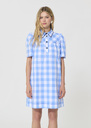 Roddy Dress sky blue in gingham in poplin Horizon TARA JARMON CH