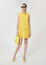 Rilla Dress yellow in a frothy crepe Mimosa TARA JARMON CH