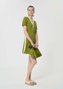 Ricca dress green technical mesh Pomme TARA JARMON CH