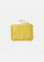 Sabrina clutch yellow duchess satin Mimosa TARA JARMON CH