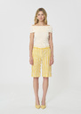 Sasha Shorts yellow striped linen and cotton Mimosa TARA JARMON CH