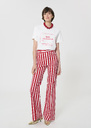 Tarabow T-shirt white printed cotton White TARA JARMON CH