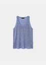 Tabatha Tank Top sky blue cotton Horizon TARA JARMON CH