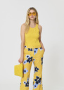 Trish tank top yellow ribbed knit Mimosa TARA JARMON CH