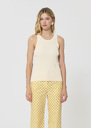 Trish tank top ecru ribbed knit Mimosa, Night, Off-white TARA JARMON CH