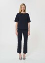 Top Théo midnight blue in fluid crepe Night TARA JARMON CH