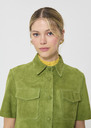 Top Tino green suede Pomme TARA JARMON CH