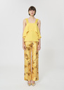 Top Tosca yellow in fluid crepe Mimosa TARA JARMON CH