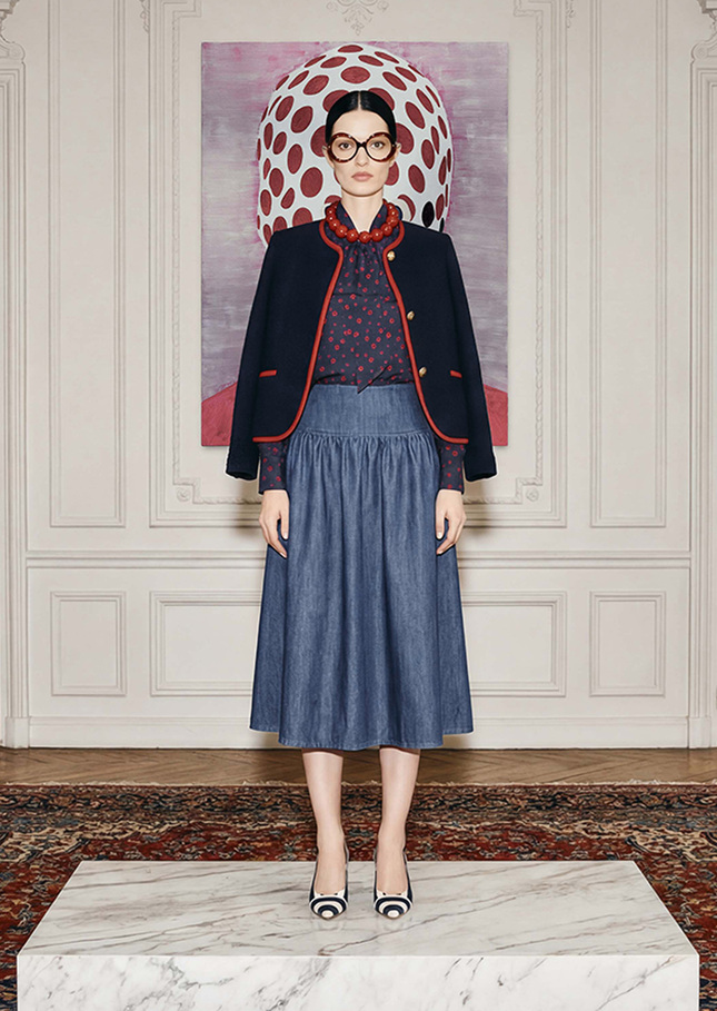 Voeux Jacket midnight blue tweed Night TARA JARMON CH