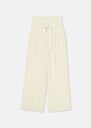 Pia Pants ecru in fluid crepe Off-white TARA JARMON CH