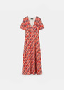 Raelita Dress Pale pink retro print Blush TARA JARMON CH