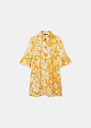 Roselia dress yellow floral print poplin Mimosa TARA JARMON CH