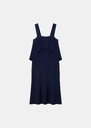 Rosiane dress midnight blue in fluid crepe Night TARA JARMON CH