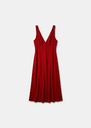 Romancia Dress red in fluid crepe Cerise TARA JARMON CH