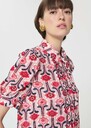 Top Theodora pale pink retro print Blush TARA JARMON CH