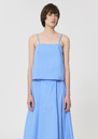 Top Tazzio sky blue poplin Horizon TARA JARMON CH