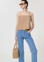 Top Tazzio beige poplin Miel TARA JARMON CH