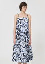 Top Tazzio midnight blue floral print cotton Night TARA JARMON CH