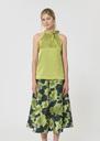 Top Tierri satin green Anis TARA JARMON CH