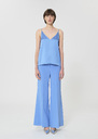 Top Tamara sky blue satin Horizon TARA JARMON CH