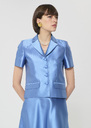 Victoire Jacket sky blue duchess satin Horizon TARA JARMON CH