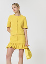 Vanita Jacket yellow in a frothy crepe Mimosa TARA JARMON CH