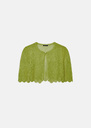 Valentine jacket light green mohair Pomme TARA JARMON CH