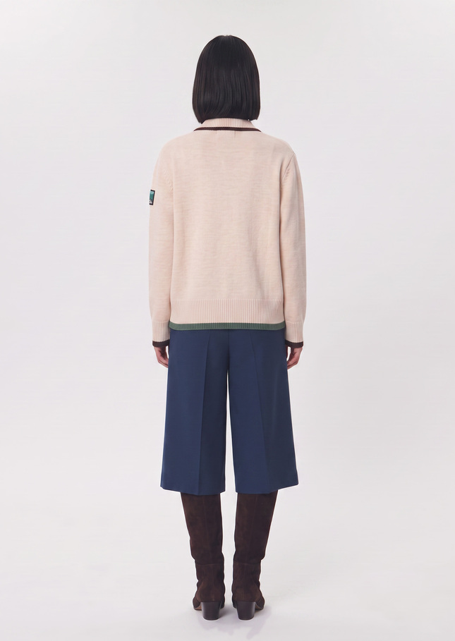 Giuseppe vest ecru embroidered with pockets Off-white TARA JARMON CH