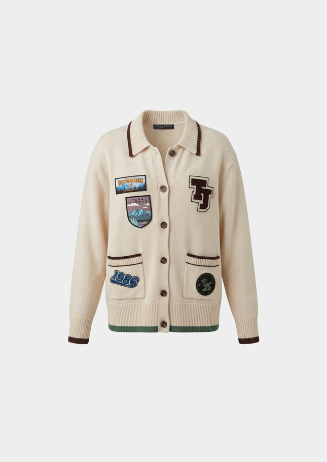 Giuseppe vest ecru embroidered with pockets Off-white TARA JARMON CH