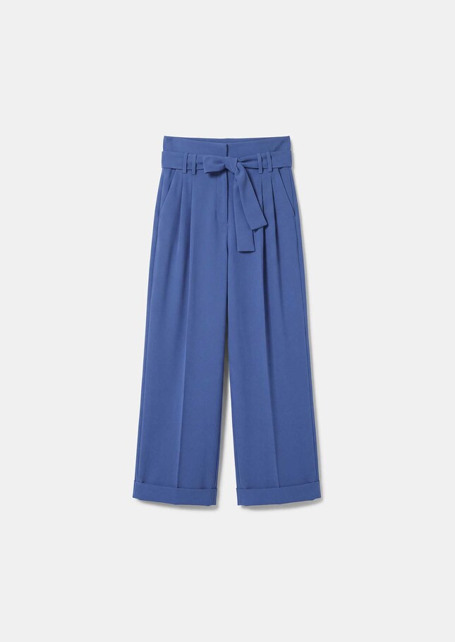 Pia Pants flowing blue belted Denim TARA JARMON CH