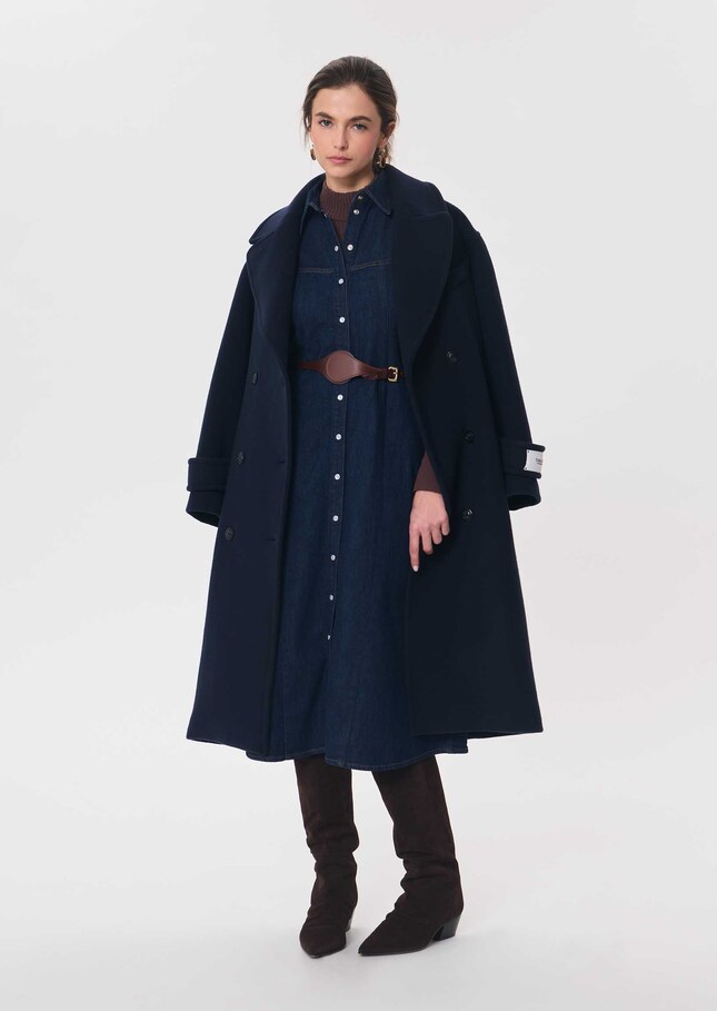 Ritchie dress raw buttoned denim Brut TARA JARMON CH