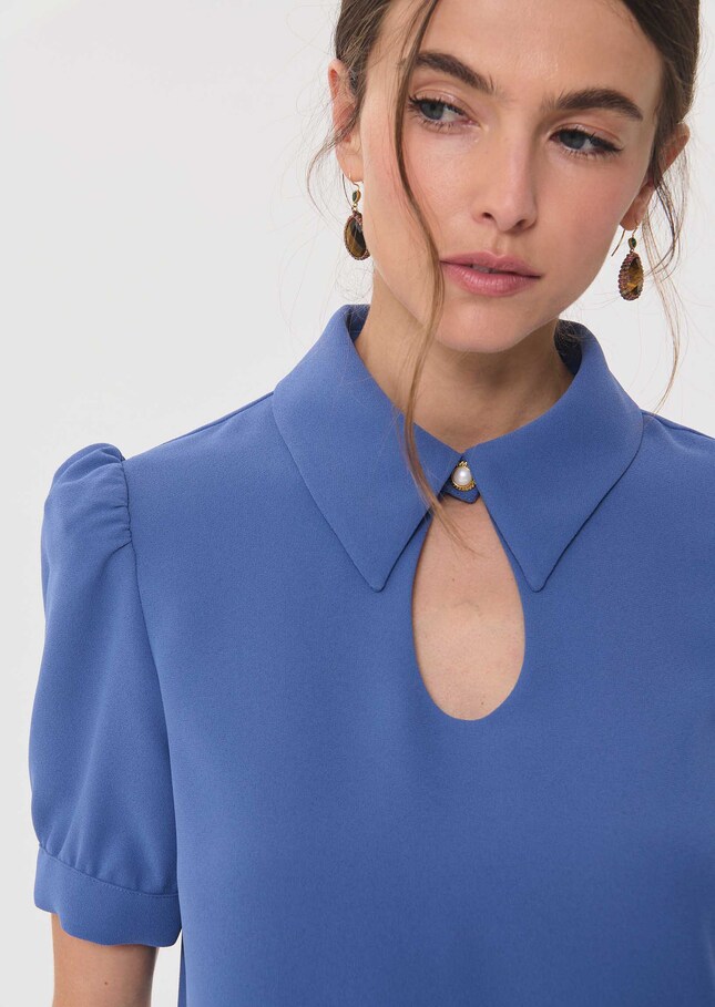 Top Thimotée drop-neck denim Denim TARA JARMON CH