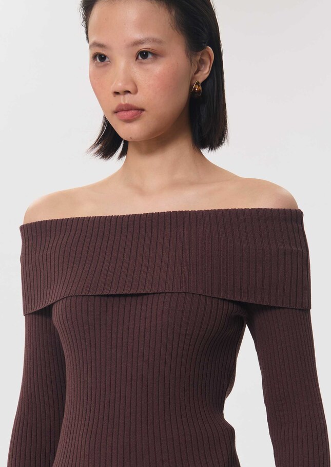 Philippine sweater ribbed tonka beanie with boat neck Tonka TARA JARMON CH