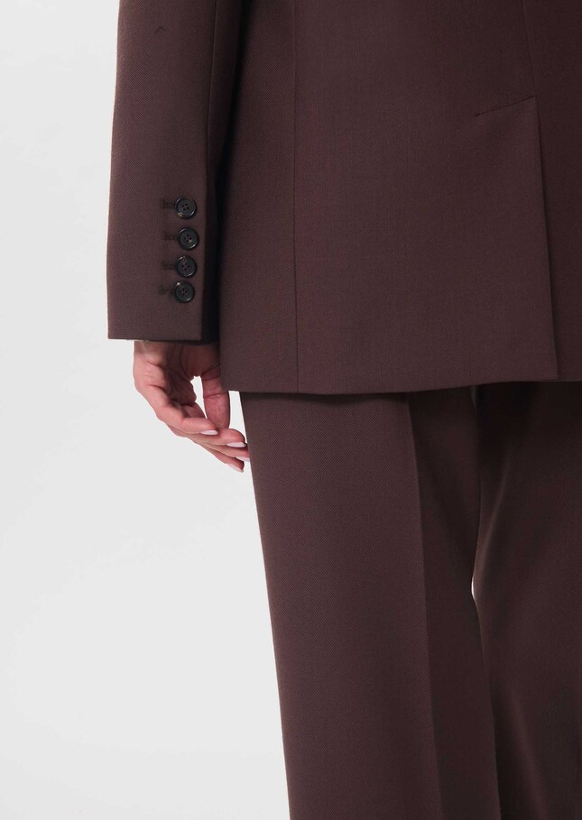 Vassili Jacket Double-breasted brown blazer Tonka TARA JARMON CH