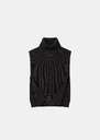 Angèle's Breastplate heather grey turtleneck knit Gray grey TARA JARMON CH