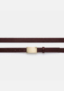 Lison Belt thin fig with rectangular loop Fig TARA JARMON CH