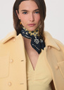 Ellie's scarf printed vanilla square Vanilla TARA JARMON CH