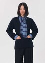 Gaya Vest navy blue with patch pockets Night TARA JARMON CH
