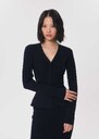 Gisela vest midnight blue fitted Night TARA JARMON CH