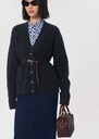 Gilou vest heather gray with cables Gray grey TARA JARMON CH