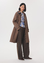 Irma raincoat camel and blue checkered Caramel TARA JARMON CH