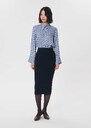 Jeannette Knit Skirt long midnight blue knit Night TARA JARMON CH