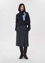 Jolane skirt straight grey with asymmetrical buttonhole Grey TARA JARMON CH