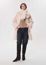 Marion's Coat ecru faux fur Off-white TARA JARMON CH