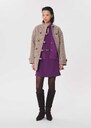 Maurice Coat purple with a high collar Purple TARA JARMON CH