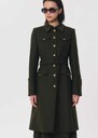 Maelline Coat long khaki belted Khaki TARA JARMON CH