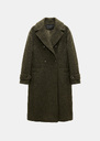 Marcelle coat long khaki double-breasted Khaki TARA JARMON CH