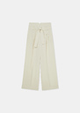 Pia Pants wide ecru belted Off-white TARA JARMON CH