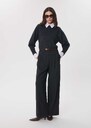Pia Pants High-waisted, flowing grey Grey TARA JARMON CH