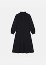 Rubben Dress long black collar Black TARA JARMON CH